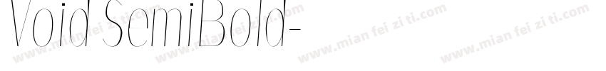 Void SemiBold字体转换
